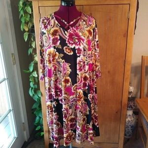 Southern Charm Flitter 3/4 Length Sleeves Dress